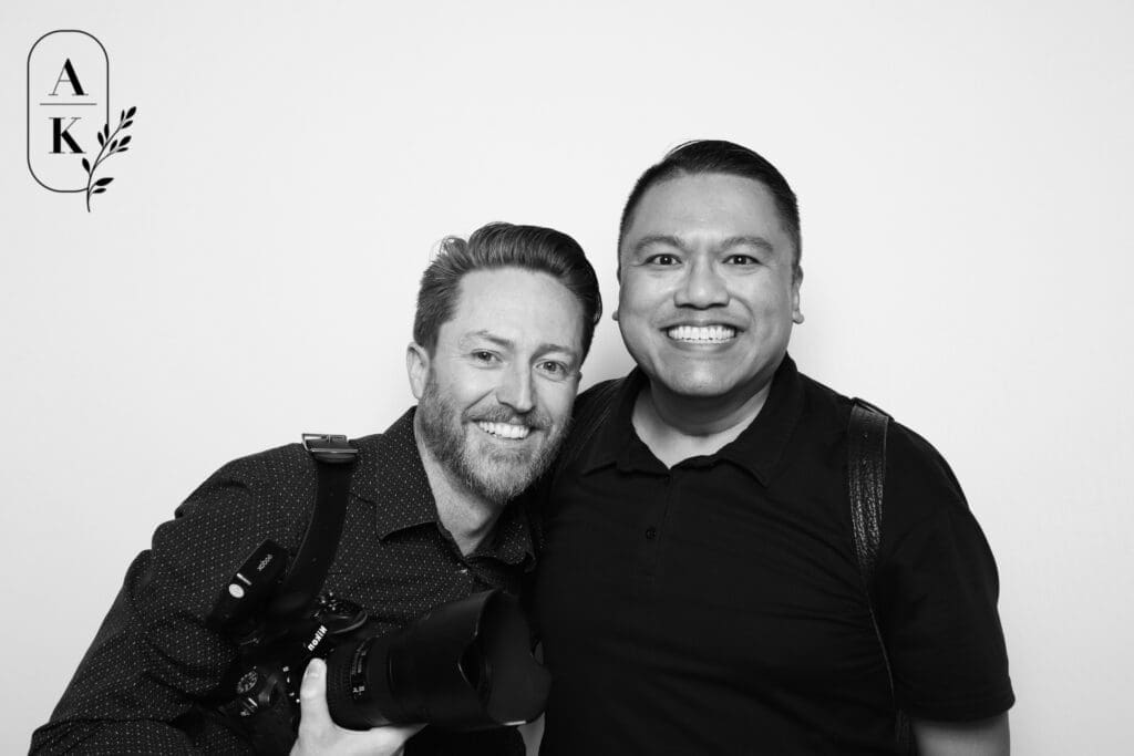 Las Vegas Wedding Photographer Jaymel Molina, alongside his second shooter, Frank.