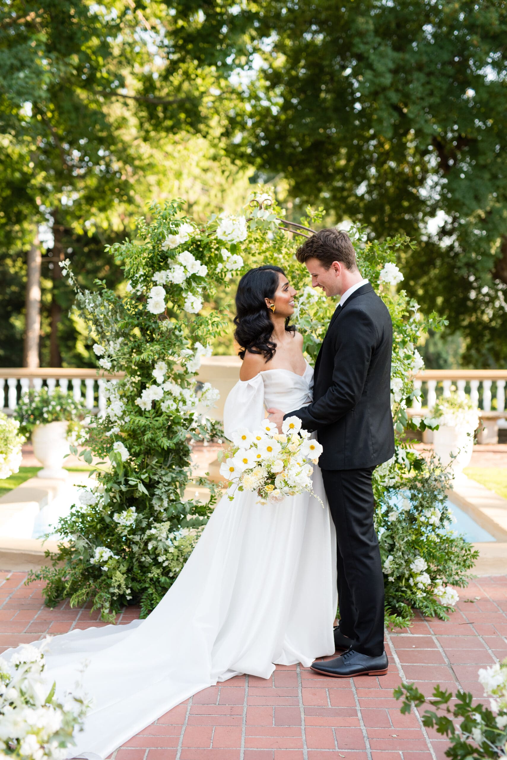 Bride and groom at Lairmont Manor in Bellingham.